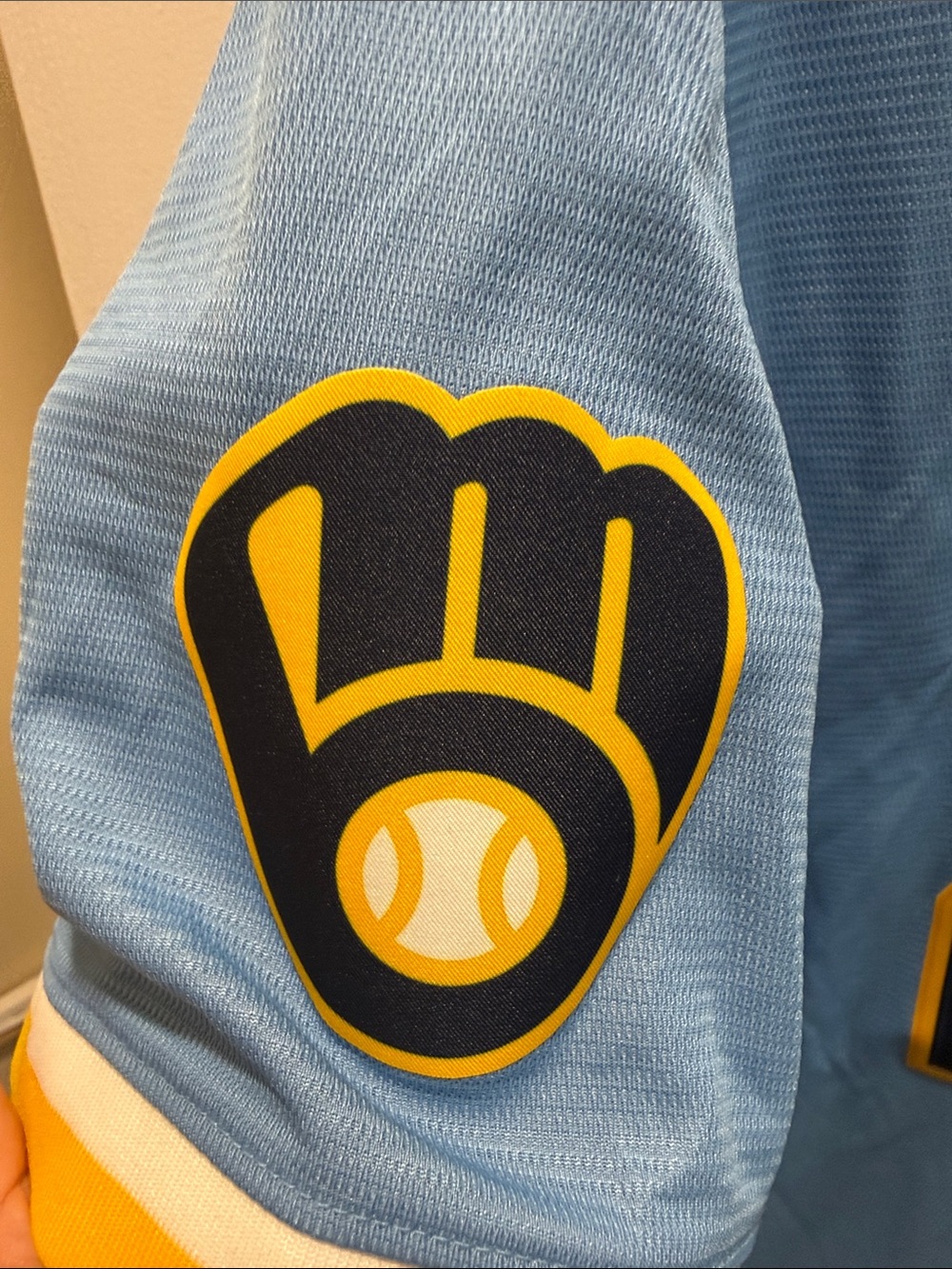 Nike l Brew Crew Baseball Jersey Milwaukee Brewers Christian Yelich - Picture 4 of 5
